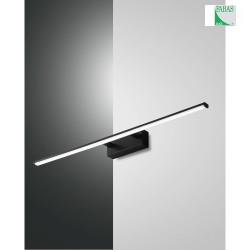 LED Wall luminaire NALA, 1x 15W, 3000K, 1350lm, IP44, black