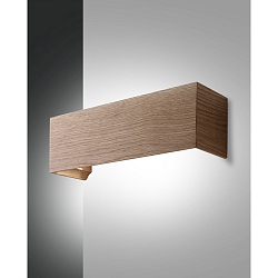Fabas Luce BADIA LED Wall luminaire silver gray/oak