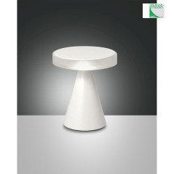 Lampe de table NEUTRA court, dimmable IP20, satin, blanche gradable
