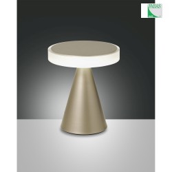 Fabas Luce NEUTRA LED Tischleuchte Hhe 20cm, Gold edelmatt