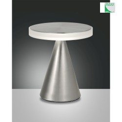 Lampe de table NEUTRA langue, dimmable IP20, nickel satin, satin gradable