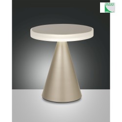 Fabas Luce NEUTRA LED Tischleuchte Hhe 27cm, Gold edelmatt