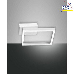 Plafoniera BARD 15X15 piccolo, 1 elemento, controllabile con la voce, incluso Smartluce IP20, satinato, bianco dimmerabile