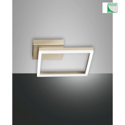 Plafoniera BARD piccolo, 1 elemento IP20, oro opaco, satinato dimmerabile
