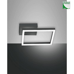 Plafoniera BARD piccolo, 1 elemento IP20, antracite, satinato dimmerabile