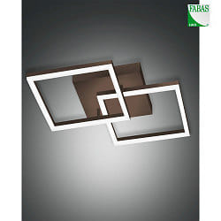 Lampada da parete e soffitto BARD IP20, marrone arruginito, satinato dimmerabile