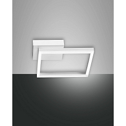 LED Wall luminaire BARD, 1x 22W, 4000K, 2040lm, IP20, white, incl. Smartluce