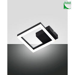 wall and ceiling luminaire BARD IP20, satined, black dimmable