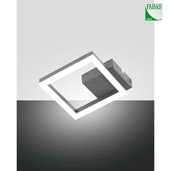 wall and ceiling luminaire BARD IP20, anthracite, satined dimmable