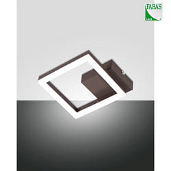 wall and ceiling luminaire BARD IP20, rust brown, satined dimmable