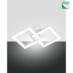 Lampada da parete e soffitto BARD IP20, satinato, bianco dimmerabile