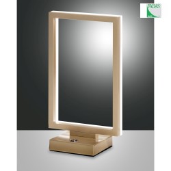 LED Table lamp BARD, 1x 15W, 3000K, 1350lm, IP20, gold matt