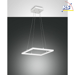 Luci a sospesione BARD 42X42 piazza, controllabile con la voce, incluso Smartluce IP20, satinato, bianco dimmerabile