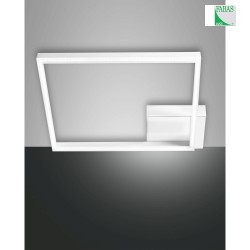 Luminaire de plafond BARD grand, 1 voie IP20, satin, blanche gradable