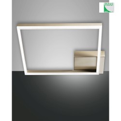 Luminaire de plafond BARD grand, 1 voie IP20, or mat, satin gradable