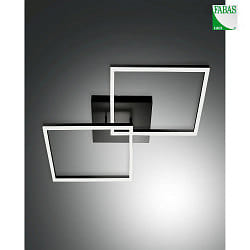 Plafoniera BARD IP20, satinato, nero dimmerabile