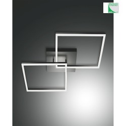 LED Deckenleuchte BARD, 2-fach, 65x65cm, dimmbar, 52W 3000K 5180lm, Anthrazit