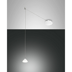 Luci a sospesione ISABELLA 1-Lampadina, controllabile con la voce, incluso Smartluce IP20, cromo, satinato, bianco dimmerabile