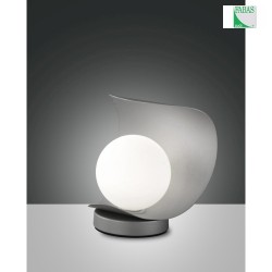 Lampe de table ADRIA avec capteur, dimmable IP20, Gris argent, blanche gradable