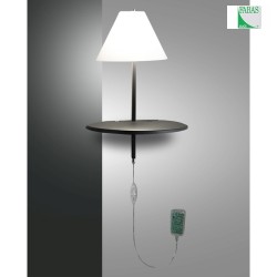 Lampada da parete GOODNIGHT con interruttore, con sensore, con connessione USB, dimmerabile IP20, antracite, Bianco dimmerabile