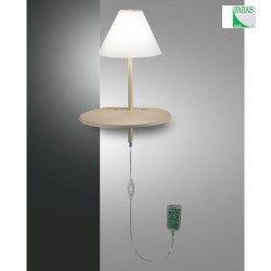 Lampada da parete GOODNIGHT con interruttore, con sensore, con connessione USB, dimmerabile IP20, Talpa, Bianco dimmerabile