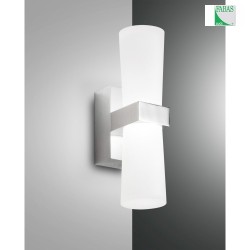 LED Auenwandleuchte IGLESIAS, IP44, 8W 3000K 720lm, wei / Chrom