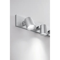 spotlight bar MODO 4 flames, adjustable GU10 IP20, brushed aluminium dimmable