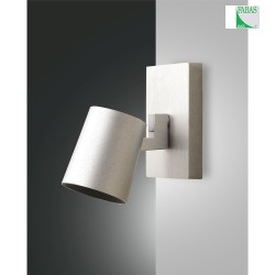 Spot MODO 1-Lampadina, regolabile GU10 IP20, Alluminio spazzolato dimmerabile