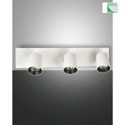 Spot MODO 3-Lampadine, regolabile GU10 IP20, Bianco dimmerabile