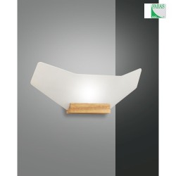 LED Wandleuchte FLAP, 15W 3000K 1350lm, dimmbar, Holz / Glas / Metall, Eiche