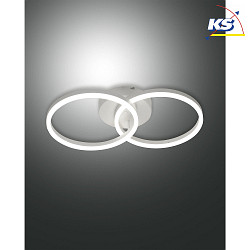 Lampada da parete GIOTTO diretto, indiretto, controllabile con la voce, incluso Smartluce IP20, satinato, bianco dimmerabile