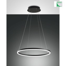 LED Pendelleuchte GIOTTO, 2x 18W, 3000K, 3240lm, IP20, schwarz