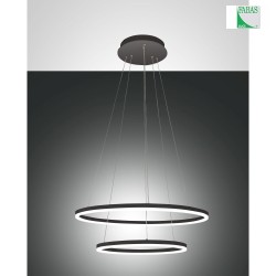 LED Pendant luminaire GIOTTO, 1x 52W, 3000K, 4680lm, IP20, black