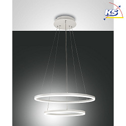 LED Pendant luminaire GIOTTO, incl. Smartluce, 1x 52W, 3000K, 4680lm, IP20, white