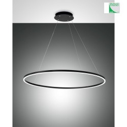 Luci a sospesione GIOTTO compatibile con Smartluce IP20, satinato, nero dimmerabile