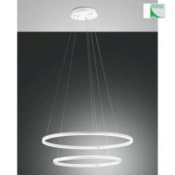 LED Pendant luminaire GIOTTO, 37+28W, 3000K, 4030+3020lm, IP20, incl. Smartluce, white