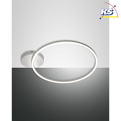 Plafoniera GIOTTO 1 elemento, controllabile con la voce, incluso Smartluce IP20, satinato, bianco dimmerabile