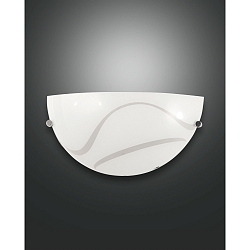 Lampada da parete MAGMA semicircolare E27 IP20, Bianco dimmerabile