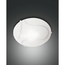 Plafoniera MAGMA piccolo, rotondo E27 IP20, Bianco dimmerabile