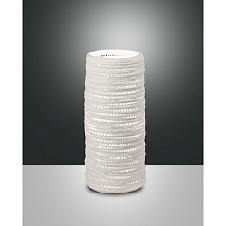 Lampe de table MARBELLA avec interrupteur E27 IP20, blanche