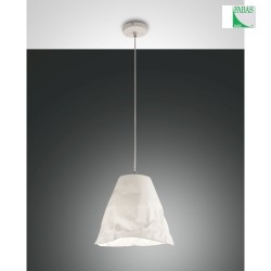 Luci a sospesione CRUMPLE regolabile E27 IP20, Bianco dimmerabile