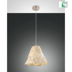 Luci a sospesione CRUMPLE regolabile E27 IP20, Cachi, Bianco dimmerabile