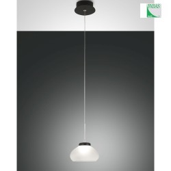 LED Pendant luminaire ARABELLA, 1x 8W, 3000K, 720lm, IP20, height 200cm max., white