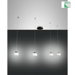 LED Pendant luminaire ARABELLA 2, 4x 8W, 3000K, 2880lm, IP20, white