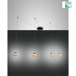 LED Pendelleuchte ARABELLA 2, 4-flammig, 32W 3000K 3020lm, dimmbar, Amber
