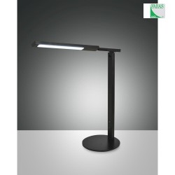 Lampe de table IDEAL dimmable, Tunable White, rglable IP20, satin, noir  gradable