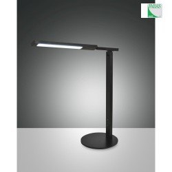 Lampada da tavolo IDEAL dimmerabile, Tunable White, regolabile IP20, Satinato, Nero dimmerabile