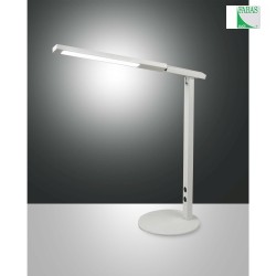 Lampe de table IDEAL dimmable, Tunable White, rglable IP20, satin, blanche gradable