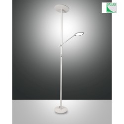 Piantana REGINA con spot LED, dimmerabile IP20, Satinato, Bianco dimmerabile