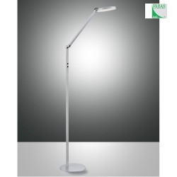 LED Stehleuchte / Leseleuchte REGINA, 9W 2700-5000K (Tunable White) 1135lm, neigbar, mit Touch-Dimmer, Aluminium